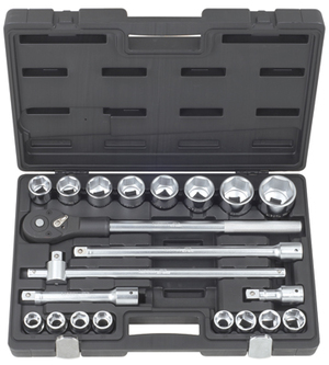 ALК-6003F(ASK-10060) Набор торцевых головок 3/4 6гр. 21 предмета 19-50мм, ALК-6003F (ASK-10060)