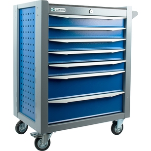 001016-5005-7035 Тележка инструментальная серии STANDART 6полоч. сине-серая