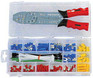 Набор для обжимки с клещами и клеммами 201пр¶¶