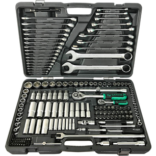 Набор ручных инструментов 1/4" и 1/2" 6 гр. 169 предметов, 641150