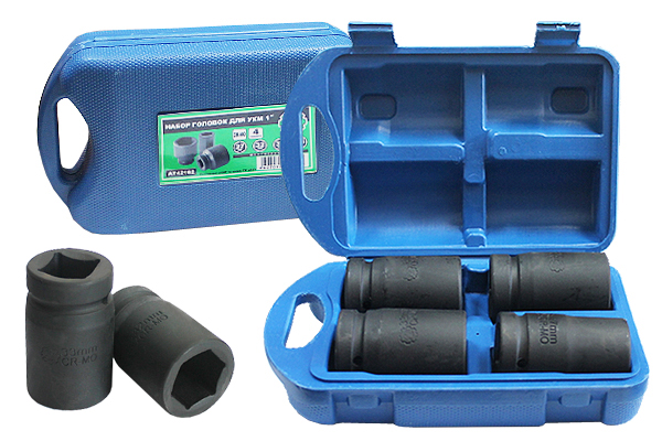 AT42162 Набор головок CR-MO 4 предмета (1
