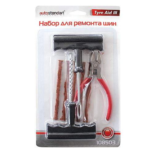108503 Набор для ремонта шин, к-т 8пр.(5 жгутов)