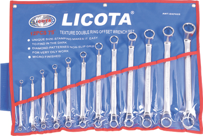 Набор ключей накидных 75гр. 12пр., 6-32мм