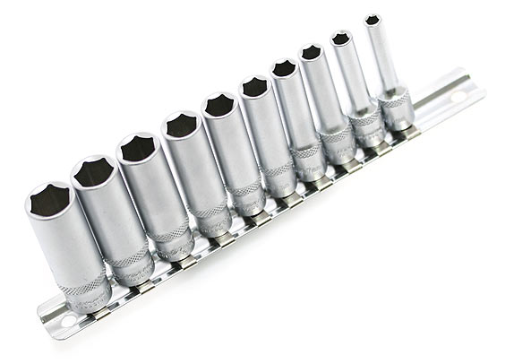 600309 Набор головок6гр длинных 1/4 10штД/Т