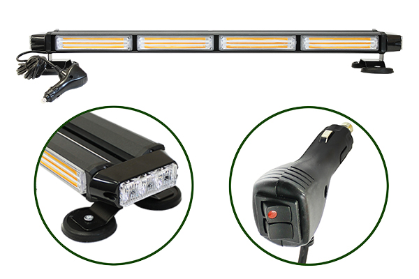 AT14344 Маяк проблесковый светодиодн. 10-30 V(Односторонняя панель, 7режим., 51W, COB/LED, L=685мм, 