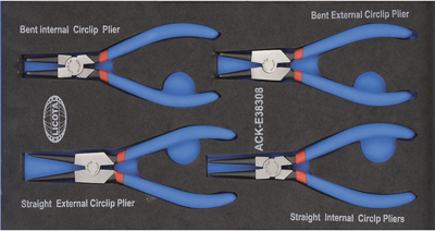 Набор съемников стопорных колец 4пр.