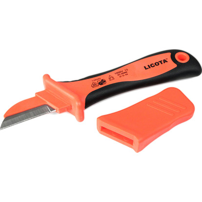 AKD-V005 Нож электрика для снятия изоляции VDE 1000В, с изолированным лезвием