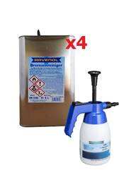 Набор Очиститель торм. системы RAVENOL Bremsenreiniger (5л)*4 + Насос-распылитель ручной Набор Очиститель торм. системы RAVENOL Bremsenreiniger (5л)*4 + Насос-распылитель ручной