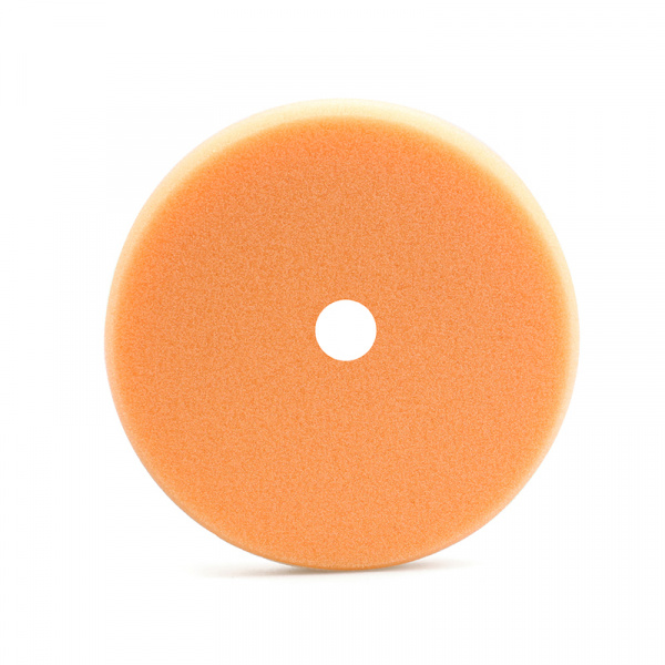 223055 RoxelPro Поролоновый полировальник на липучке 150 х 25мм, средней жёсткости, оранжевый