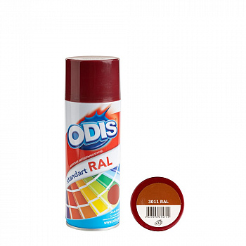 Краска - спрей ODIS standart RAL коричнево-красный, 3011ral Краска - спрей ODIS standart RAL коричнево-красный, 3011ral