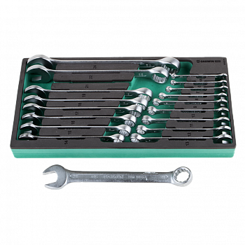 Набор ключей комбинированных 18 пр. 6-24 мм в ложементе EVA (Выведен из ассортимента), 616070