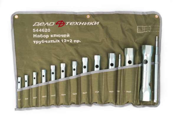 544620 Набор ключей торцевых трубчатых 12штДТ 544620 Набор ключей торцевых трубчатых 12штДТ