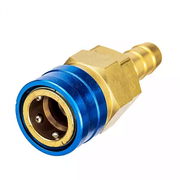 Пневморазъём металлический высокой пропускной способности "мама" - "ёлочка" 3/4", латунь, 808205-34-h