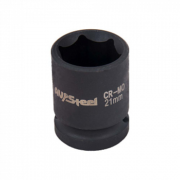 Головка ударная 1/2" шестигранная 21мм "AV Steel", AV-720021