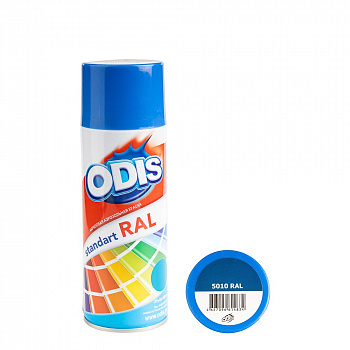 Краска - спрей ODIS standart RAL горечавково-синий, 5010ral Краска - спрей ODIS standart RAL горечавково-синий, 5010ral