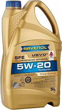 Моторное масло RAVENOL Super Fuel Economy SFE SAE 5W-20 ( 5л) new, 1111110-005-01-999