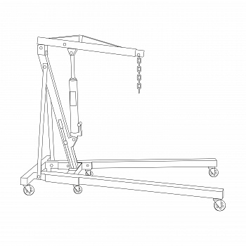 Кран гаражный гидравлический складной, 2т "AV Steel" (состоит из 2х частей), AV-951002 Кран гаражный гидравлический складной, 2т "AV Steel" (состоит из 2х частей), AV-951002