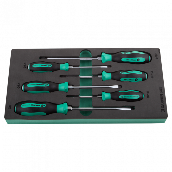 GARWIN PRO 646265 Набор отверток цельнометаллических 6 пр. в ложементе EVA GARWIN PRO 646265 Набор отверток цельнометаллических 6 пр. в ложементе EVA
