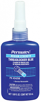 Фиксатор резьбы PERMATEX средней фиксации синий 90мл., 24283