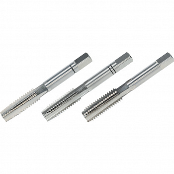Метчики ручные UNC 1/4-20, комплект 3шт, DIN 352. HSS-G, VO-23314 Метчики ручные UNC 1/4-20, комплект 3шт, DIN 352. HSS-G, VO-23314