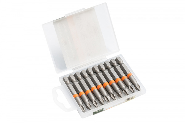 790225 Биты 1/4'', PH2 × 50 мм, 10 шт. 790225 Биты 1/4'', PH2 × 50 мм, 10 шт.