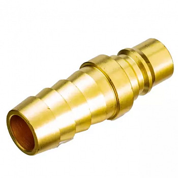 Пневморазъём металлический высокой пропускной способности "папа"-"ёлочка" 3/4", латунь, 808206-34-h