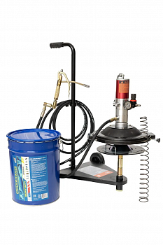 Пневматический нагнетатель смазки на ведро 20л. с тележкой SIPL, GZ-7