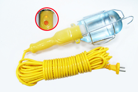 Лампа переносная 20м, 220В   (AT-0320), AT38320