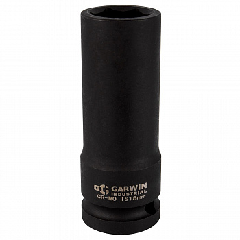 Головка торцевая ударная GARWIN PRO глубокая 1/2", 6 гр., 18 мм, 620272-18 Головка торцевая ударная GARWIN PRO глубокая 1/2", 6 гр., 18 мм, 620272-18