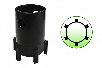 Ключ ступицы хвостовика заднего редуктора MAN (торцевой, трубчатый, 6-шпонок d=71мм, АТ46592