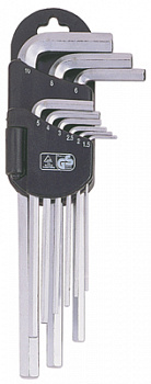 Набор шестигранников угловых экстрадлинных 9 предметов 1,5-10мм, 2HW30091DPM