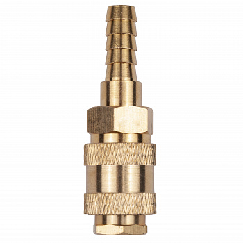 Разъем EURO мама 1/4" - елочка 10мм, латунь, в блистере "AV Steel", AV-700327B