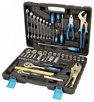 Набор инструмента 72 предмета 1/2" 1/4"DR, "AUTOVIRAZH", AV-212072