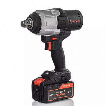 Гайковерт ударный аккумуляторный RUNTEC TECHNIC 3/4", 20В, 2*6Ач, 1400Нм, RT-IW1400T