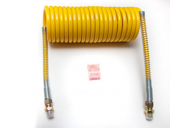 Шланг спиральный пневматический соединительный тягача с прицепом ЕВР, HH-063-М16-7,5M-PA : 60PCS yell