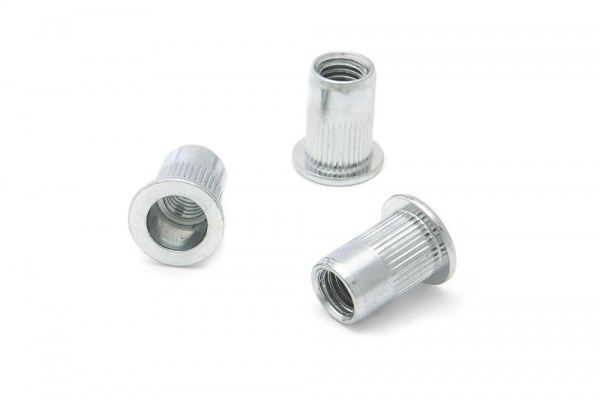 457615 Заклепки резьбовые стальные с насечкой М6 × 15 мм (150 шт в пакете)