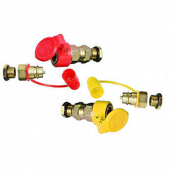 HH-096-M16 Yellow Соединитель пневматический FER-ROЬ16х1,5 yellow, HH-096-M16 yellow