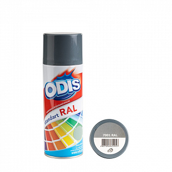 Краска - спрей ODIS standart RAL серебристо-серый, 7001ral Краска - спрей ODIS standart RAL серебристо-серый, 7001ral