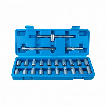 Набор головок для отворачивания масляных пробок 23 предмета, A15527