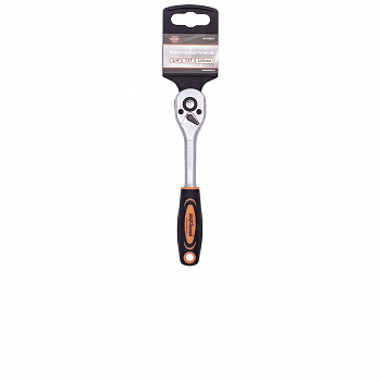 Трещотка  1/4" 72-зубца 155мм с двухкомпонентной рукояткой "AV Steel", AV-508621 Трещотка  1/4" 72-зубца 155мм с двухкомпонентной рукояткой "AV Steel", AV-508621