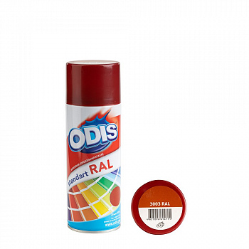 Краска - спрей ODIS standart RAL рубиново-красный, 3003ral Краска - спрей ODIS standart RAL рубиново-красный, 3003ral