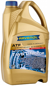 Трансмиссионное масло RAVENOL ATF T-WS Lifetime ( 4л) new, 1211106-004-01-999