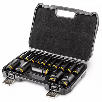 Набор ударных головок глубоких RUNTEC 1/2", 10-32 мм, CrMo, 15 предметов, RT-IS1B15L Набор ударных головок глубоких RUNTEC 1/2", 10-32 мм, CrMo, 15 предметов, RT-IS1B15L