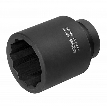 Головка ударная 1" двенадцатигранная удлиненная 65мм "AV Steel", AV-741165