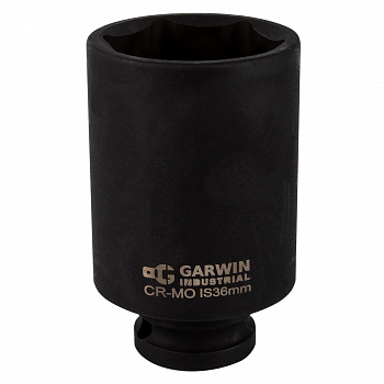 Головка торцевая ударная GARWIN PRO глубокая 1/2", 6 гр., 36 мм, 620272-36 Головка торцевая ударная GARWIN PRO глубокая 1/2", 6 гр., 36 мм, 620272-36