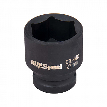Головка ударная 1/2" шестигранная 27мм "AV Steel", AV-720027