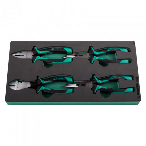 GARWIN PRO 646310 Набор шарнирно-губцевого инструмента 4 пр. в ложементе EVA