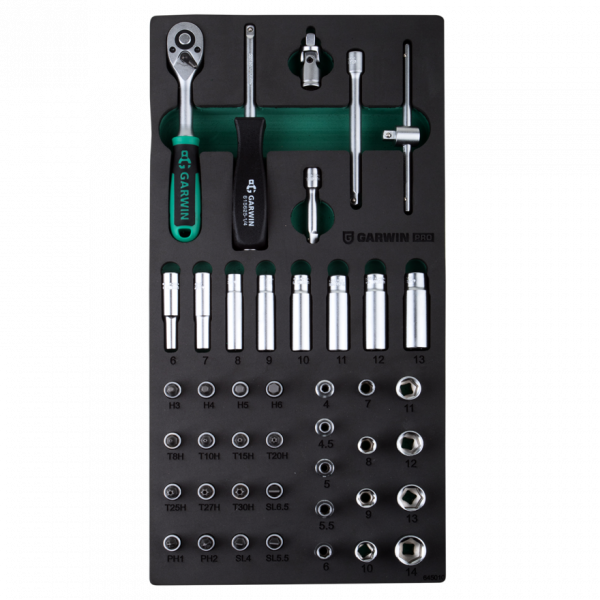 GARWIN PRO 645010 Набор торцевых головок 1/4