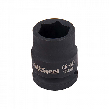 Головка ударная 1/2" шестигранная 18мм "AV Steel", AV-720018