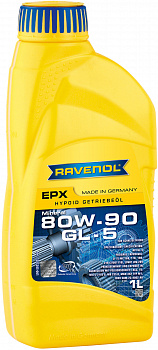 Трансмиссионное масло RAVENOL Getriebeoel EPX SAE 80W-90 GL-5 ( 1л) new, 1223205-001-01-999